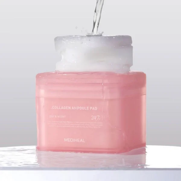 ryppyjä ehkäisevät tyynyt MEDIHEAL Collagen Ampoule Pad 100 Pads