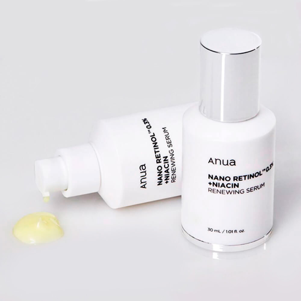 Helendav Seerum Retinooli ja Niatsiinamiidiga Anua Nano Retinol 0,3% + Niacin Renewing Serum 30ml – 2