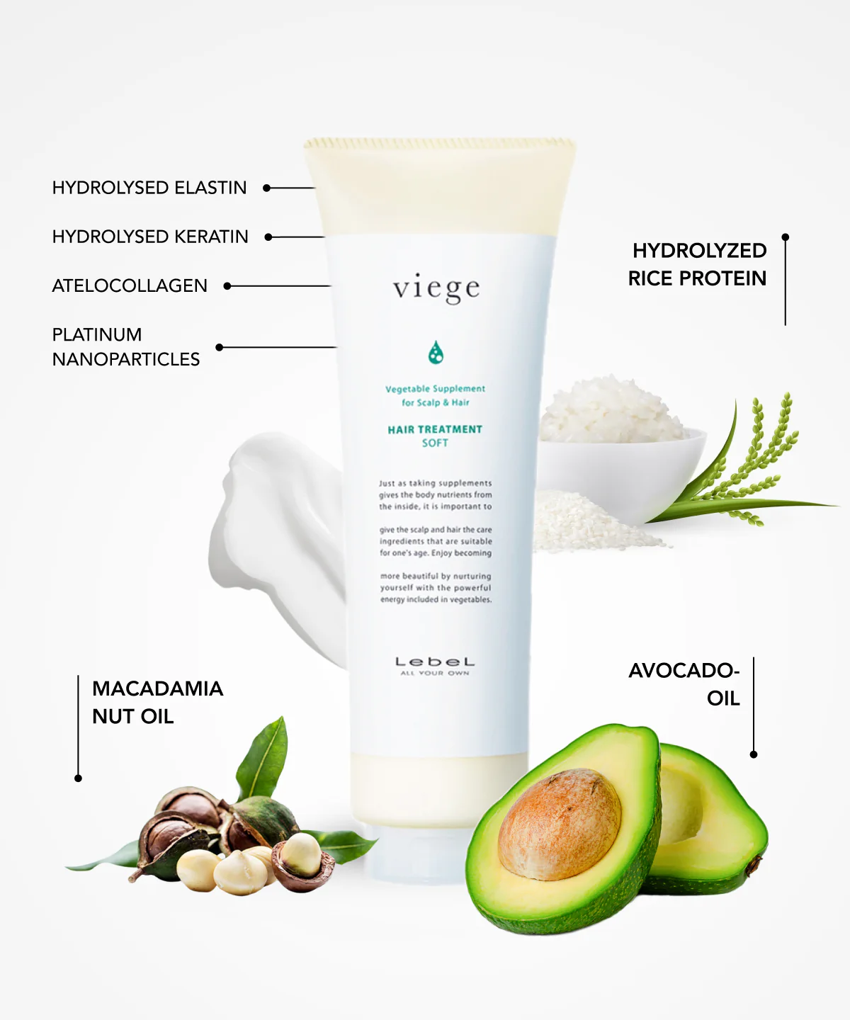 Lebel Viege Hair Treatment Soft 240ml