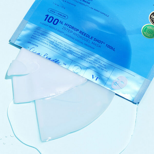 маска для глубокого увлажненя кожи VT Cosmetics Hydrop HL Reedle Shot 100 2Step Hydrogel Mask