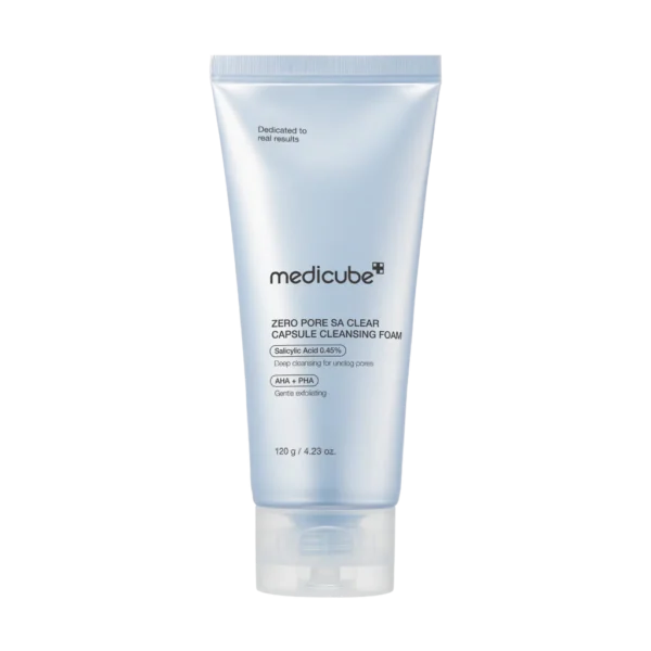 Huokosia Puhdistava ja Ihoa Uudistava Vaahtopuhdistus Medicube Zero Pore SA Clear Capsule Cleansing Foam 120g