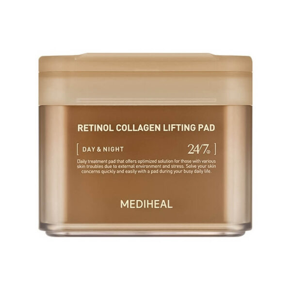 Retinol-tyynyt Ikääntymisen Ehkäisyyn Mediheal Retinol Collagen Lifting Pad 100 Pads