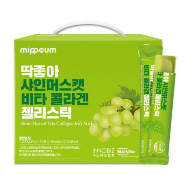 Viinirypäleenmakuinen Kollageenihyytelö Mippeum Shine Muscat Vita Collagen Jelly Stick