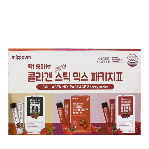 Collagen Jelly Stick Three Flavors Mix Mippeum Collagen Jelly Stick Mix Package 15pcs x 3
