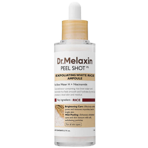 Kuorintaseerumi Kirkastamiseen ja Puhdistamaan Huokosia Dr.Melaxin Peel Shot Exfoliating White Rice Ampoule 80ml
