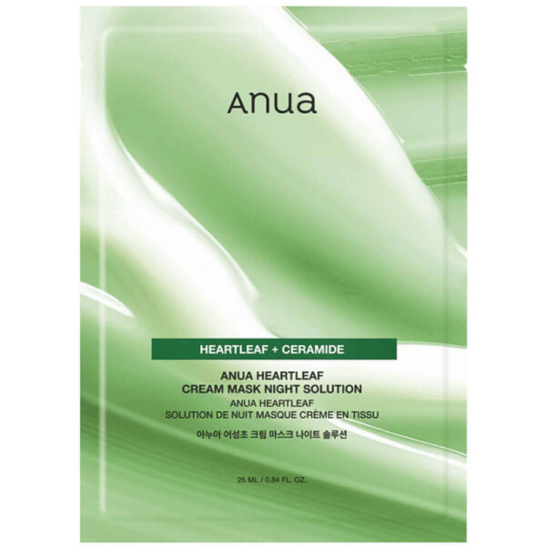 Korjaava Naamio Herkälle Iholle Anua Heartleaf Cream Mask Night Solution