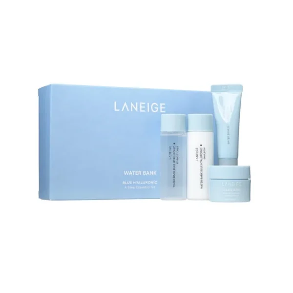 Tehokkaasti Kosteuttava Ihonhoitosetti Hyaluronihapolla Laneige Water Bank Blue Hyaluronic 4 Step Essential Kit