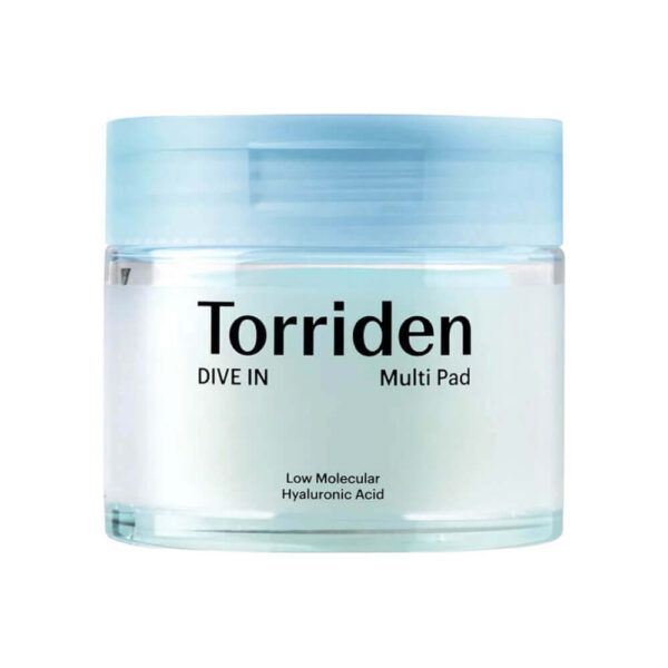 Syväkosteuttavat ja Rauhoittavat Toner-Laput Torriden DIVE IN Low Molecular Hyaluronic Acid Multi Pad 80kpl