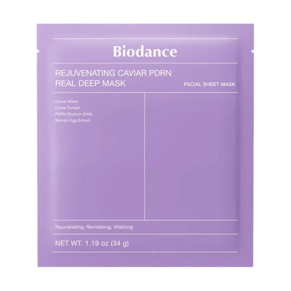 Uudistava Ikääntymisen Merkkejä Ehkäisevä Kasvonaamio Biodance Rejuvenating Caviar PDRN Real Deep Mask
