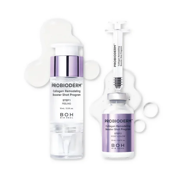 Kaksivaiheinen Ohjelma Ihon Uudistamiseen ja Heleyttämiseen Bioheal BOH Probioderm Collagen Remodeling Booster Shot Program