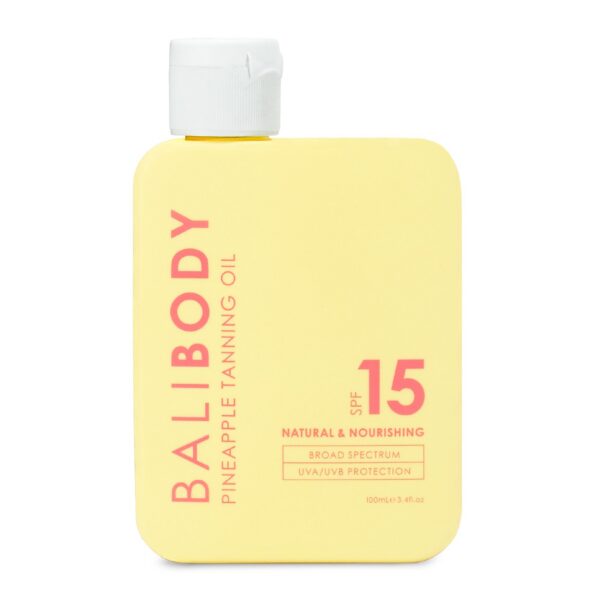 Rusketusöljy Ananasuutteella Bali Body Pineapple Tanning Oil 15 SPF 100ml | Healthyskin.fi
