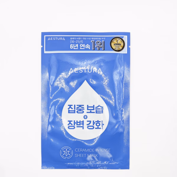 Ihon Suojamuuria Vahvistava Kangasnaamio AESTURA Ceramide Intense Sheet Mask | Healthyskin.fi