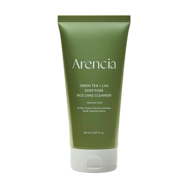 Syväpuhdistava Puhdistusaine Kuorivilla Hiukkasilla Arencia Green Tea+LHA Deep Pore Rice Cake Cleanser 150g | Healthyskin.ee