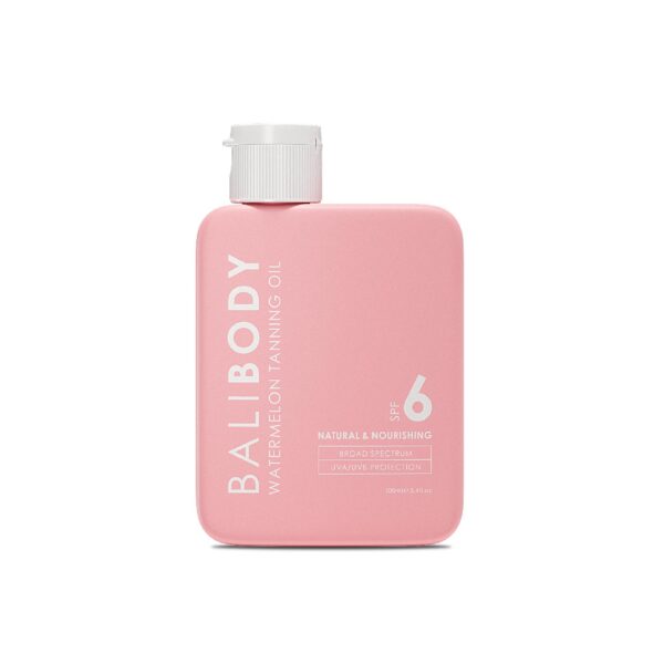 Rusketusöljy vesimeloninsiemenöljyllä Bali Body Watermelon Tanning Oil 6spf 100ml | Healthyskin.fi