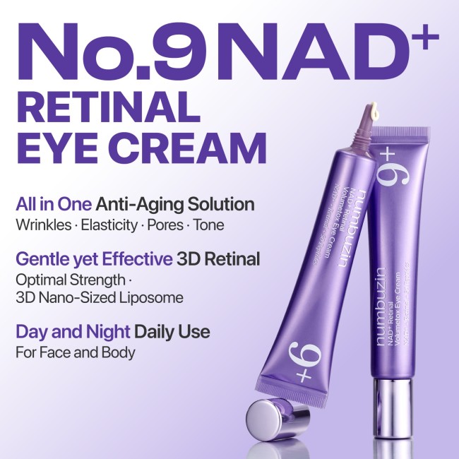 Eye Cream with Retinal and NAD+ Numbuzin No.9 NAD+ Retinal Volumetox Eye Cream 20ml | Healthyskin.ee