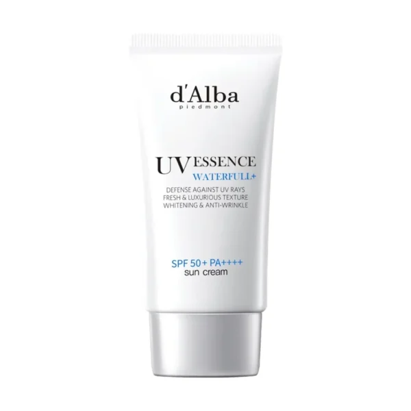 Kosteuttava aurinkosuojavoide SPF50+ d’Alba Waterfull Essence Sun Cream SPF50+ PA++++ 50ml | Healthyskin.fi