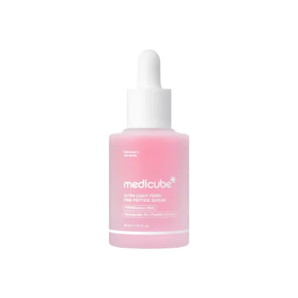 Kevyt Seerumi Tasaiseen Sävyyn ja Hehkuun Medicube Ultra Light PDRN Pink Peptide Serum 30ml | Healthyskin.fi